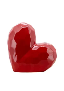Promo 👍 Kingston Living 8" Red Heart Shaped Tabletop Decor 🎁