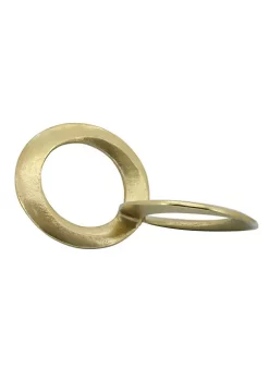 Best Pirce ❤️ Kingston Living 11.5" Gold Solid Circle Links Decorative Tabletop Accent 🔔 -Kingston Living Shop Belk 1040