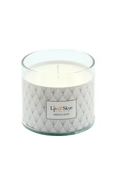 Coupon 🌟 Kingston Living 5" Clear and White Glass Lotus Box Scented Candle with Lid 👏 -Kingston Living Shop Belk 1073