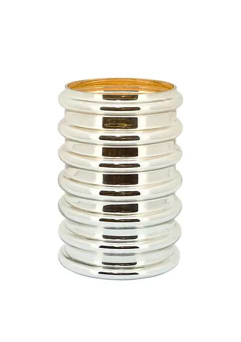 Best Sale π Kingston Living 9" Champagne Gold Cylindrical Scalloped Glass Vase β 1 Best Sale π Kingston Living 9" Champagne Gold Cylindrical Scalloped Glass Vase β