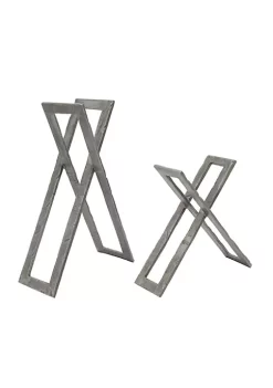 Budget ❤️ Kingston Living 12" Solid Gray Rustic Abstract Tabletop Sculpture 😉 -Kingston Living Shop Belk 1087