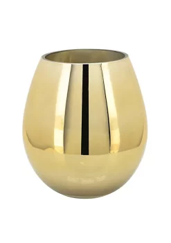 Cheapest ❤️ Kingston Living 8" Gold Glass Vase Tabletop Decor 🥰 -Kingston Living Shop Belk 1104