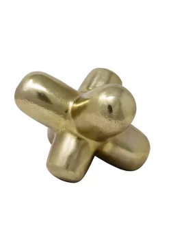 Promo 😉 Kingston Living 7.25" Gold Geometric Orb Table Top Decor 🎁