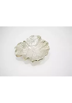 Deals ✔️ Kingston Living 12.75" Gold Round Distressed Finish Leaf Tray ❤️ -Kingston Living Shop Belk 114