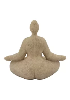 Cheapest 🌟 Kingston Living 11" Brown Sucasana Female Yoga Tabletop Figurine 😉 -Kingston Living Shop Belk 1191