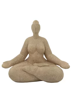 Cheapest 🌟 Kingston Living 11" Brown Sucasana Female Yoga Tabletop Figurine 😉 -Kingston Living Shop Belk 1192
