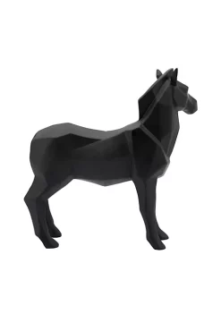 Budget 👍 Kingston Living 11" Black Geometric Zebra Tabletop Decorative Figurine 👍 -Kingston Living Shop Belk 1205