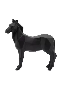 Budget 👍 Kingston Living 11" Black Geometric Zebra Tabletop Decorative Figurine 👍 -Kingston Living Shop Belk 1206