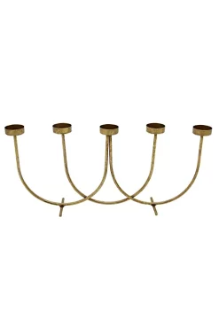 Hot Sale ✔️ Kingston Living 17.75" Gold Aluminum Votive Candle Holder 🤩