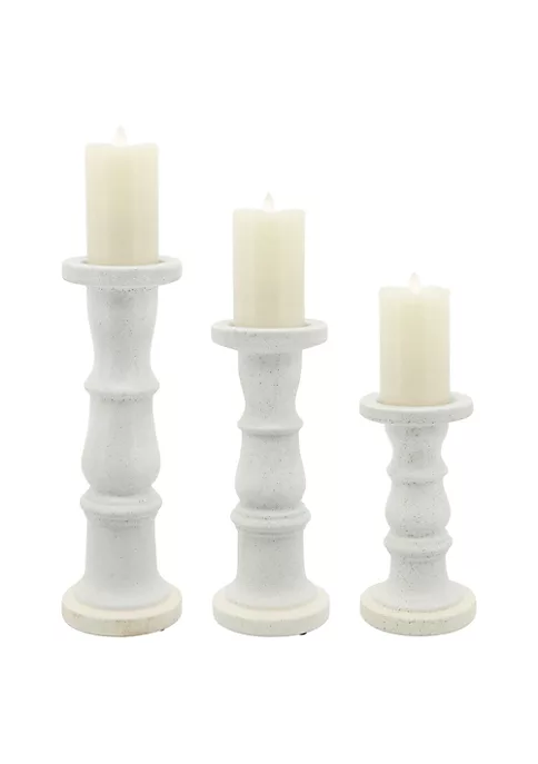 Cheap β Kingston Living 16" Ivory and Beige Fade Matte Ceramic Candle Holder π 3 Cheap β Kingston Living 16" Ivory and Beige Fade Matte Ceramic Candle Holder π - Image 3