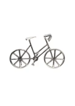 Wholesale 🤩 Kingston Living 14" Metallic Silver Bicycle Tabletop Decor ✨ -Kingston Living Shop Belk 1243