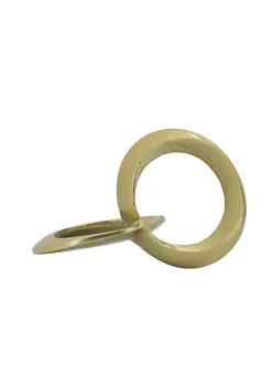 Wholesale ✔️ Kingston Living 10.5" Gold Solid Circle Links Decorative Tabletop Accent 🔥 -Kingston Living Shop Belk 1249