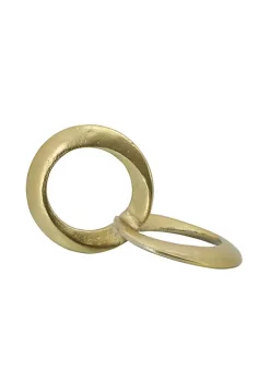 Wholesale ✔️ Kingston Living 10.5" Gold Solid Circle Links Decorative Tabletop Accent 🔥 -Kingston Living Shop Belk 1250