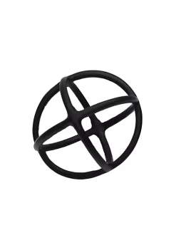 Deals 🌟 Kingston Living 7" Black Solid Finish Spherical Orb Tabletop Decor 🔔