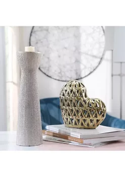 Flash Sale ⌛ Kingston Living 14" Champagne Brown Beaded Decorative Candle Holder 👏 -Kingston Living Shop Belk 1287