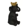 Cheap 😉 Kingston Living 14" Black and Gold Elephant with Crown Figurine 👍
