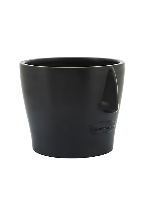 Cheapest 𧨠Kingston Living 6" Black Half Face Ceramic Decorative Planter π― 2 Cheapest 𧨠Kingston Living 6" Black Half Face Ceramic Decorative Planter π― - Image 2