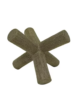 Coupon 🔔 Kingston Living 6" Champagne Gold Beaded Jacks Ceramic Decorative Tabletop Accent 🧨 -Kingston Living Shop Belk 1346