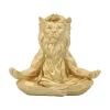Best reviews of 🛒 Kingston Living 7" Gold Yoga Lion Tabletop Figurine 🎉