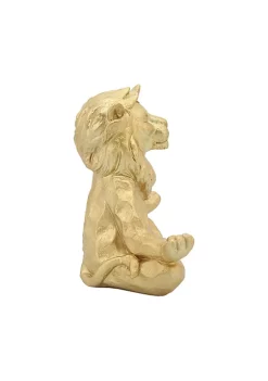 Best reviews of 🛒 Kingston Living 7" Gold Yoga Lion Tabletop Figurine 🎉 -Kingston Living Shop Belk 1351
