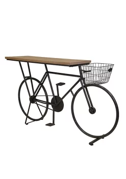 New ⭐ Kingston Living 64" Gray Bicycle Base Console Table 💯