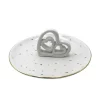 Promo ⭐ Kingston Living 6" Cut-Out Hearts Ceramic Trinket Tray ✔️