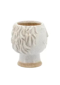 Cheapest 💯 Kingston Living 7" Ivory and Beige Ceramic Grandpa Face Decorative Planter 🥰 -Kingston Living Shop Belk 1422