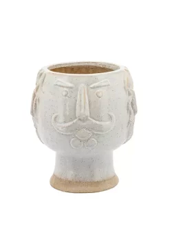 Cheapest 💯 Kingston Living 7" Ivory and Beige Ceramic Grandpa Face Decorative Planter 🥰 -Kingston Living Shop Belk 1424