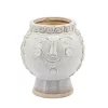 Cheap ⌛ Kingston Living 7" Ivory and Beige Ceramic Grandma Face Decorative Planter 🌟