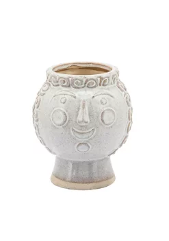 Cheap ⌛ Kingston Living 7" Ivory and Beige Ceramic Grandma Face Decorative Planter 🌟