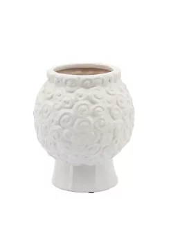 Best Sale 🤩 Kingston Living 7" White Glossy Ceramic Grandma Face Decorative Planter 🥰 -Kingston Living Shop Belk 1433