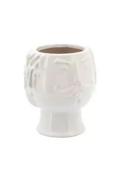 Budget 💯 Kingston Living 7" White Glossy Ceramic Grandpa Face Decorative Planter 😍 -Kingston Living Shop Belk 1436