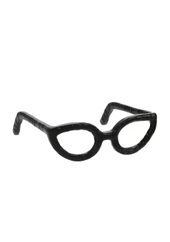 Best Sale 🎉 Kingston Living 7.5" Black Eyeglass Shaped Sculpture Tabletop Decor 👏 -Kingston Living Shop Belk 1452