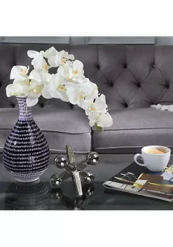 Brand new 👍 Kingston Living 7.5" Silver Rounded Jacks Tabletop Decor 🧨 -Kingston Living Shop Belk 1476