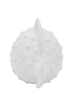 Cheap 💯 Kingston Living 10" White Ceramic Puffer Fish Tabletop Decorative Figurine ✔️ -Kingston Living Shop Belk 1482