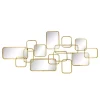 Best Sale ✨ Kingston Living 46" Gold Accent Wall Decor with Mirrors 🧨