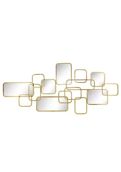 Best Sale ✨ Kingston Living 46" Gold Accent Wall Decor with Mirrors 🧨 -Kingston Living Shop Belk 195