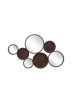 Cheapest 🧨 Kingston Living 40.5" Bronze and Clear Mirrored Round Wall Decor 🎉