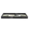 Cheap 🤩 Kingston Living 18" Black and White Geometric Marble Rectangular Tray 🌟