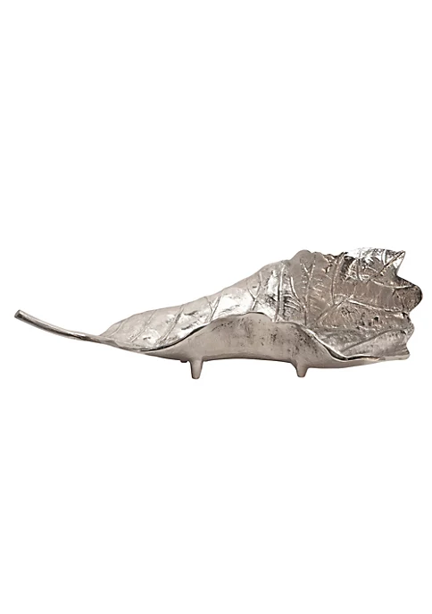 Flash Sale π― Kingston Living 21.75" Silver Realistic Nature Inspired Leaf Shaped Platter β 1 Flash Sale π― Kingston Living 21.75" Silver Realistic Nature Inspired Leaf Shaped Platter β