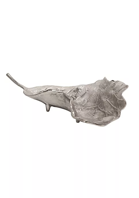 Flash Sale π― Kingston Living 21.75" Silver Realistic Nature Inspired Leaf Shaped Platter β 2 Flash Sale π― Kingston Living 21.75" Silver Realistic Nature Inspired Leaf Shaped Platter β - Image 2