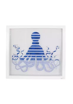 Wholesale βοΈ Kingston Living 23" White and Blue Octopus Framed Wall Art Decor π₯
