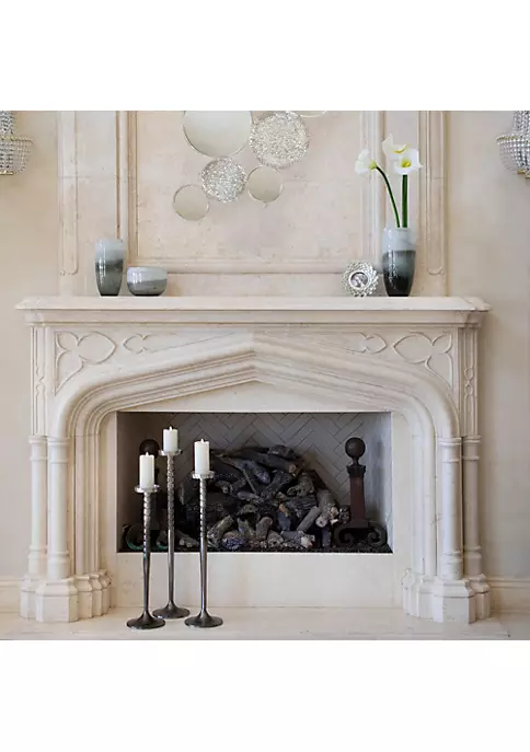 Hot Sale π Kingston Living 16" White and Gray Decorative Glass Candle Holder π₯° 1 Hot Sale π Kingston Living 16" White and Gray Decorative Glass Candle Holder π₯°