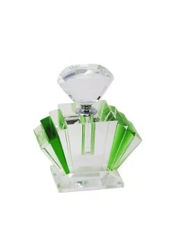 Best reviews of ๐ Kingston Living 4.75" Green and Clear Perfume Bottle ๐