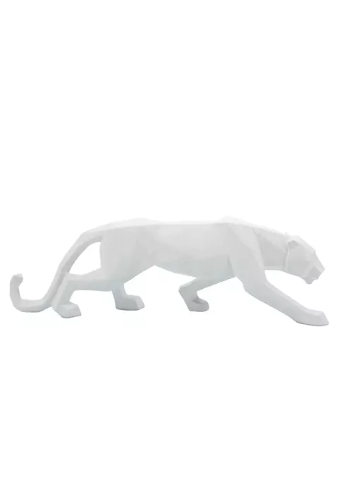 Outlet 𧨠Kingston Living 19" White Geometric Leopard Tabletop Decorative Figurine π― 1 Outlet 𧨠Kingston Living 19" White Geometric Leopard Tabletop Decorative Figurine π―