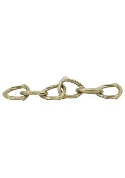 Best deal 😉 Kingston Living 17.5" Gold Solid Chain Link Decorative Tabletop Accent 💯