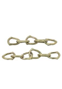 Best deal 😉 Kingston Living 17.5" Gold Solid Chain Link Decorative Tabletop Accent 💯 -Kingston Living Shop Belk 314