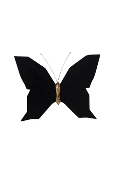 New 👏 Kingston Living 10.25" Black and Gold Origami Butterfly Wall Decor 🧨