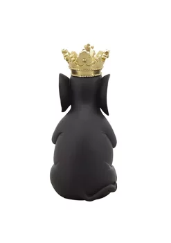 Discount 🔔 Kingston Living 8" Black and Gold Elephant with Crown Figurine 🌟 -Kingston Living Shop Belk 349