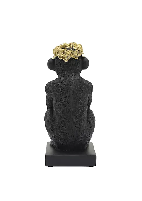 Coupon π Kingston Living 8" Black and Gold Monkey with Flower Crown Figurine β€οΈ 3 Coupon π Kingston Living 8" Black and Gold Monkey with Flower Crown Figurine β€οΈ - Image 3